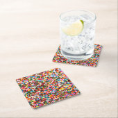 Sprinkles Paper-Untersetzer Rechteckiger Pappuntersetzer (Vor Ort)