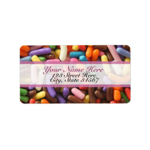 Sprinkles Rainbow Address Labels Adressaufkleber