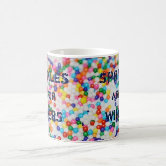Sprinkles sind für die lustigen Sieger besprühen Kaffeetasse (Mittel)