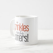 "Sprinkles sind für die lustigen Sieger" Kaffeetasse (Vorderseite Links)