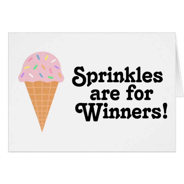 Sprinkles sind für Sieger, Champion! (Vorderseite (Horizontal))