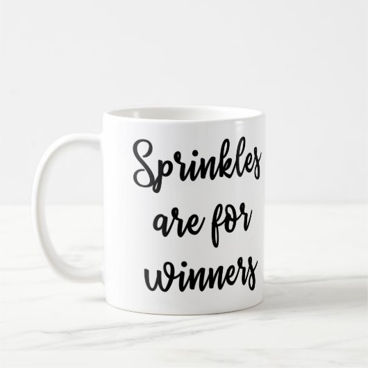Sprinkles sind für Sieger Tasse (Links)