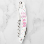 Sprinkles Wasserfarbe Donut Bunter Individuelle Na Kellnermesser (Vorderseite)