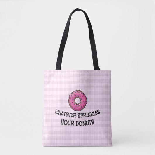 Sprinklt Ihre Donut Tote Tasche (Vorderseite)