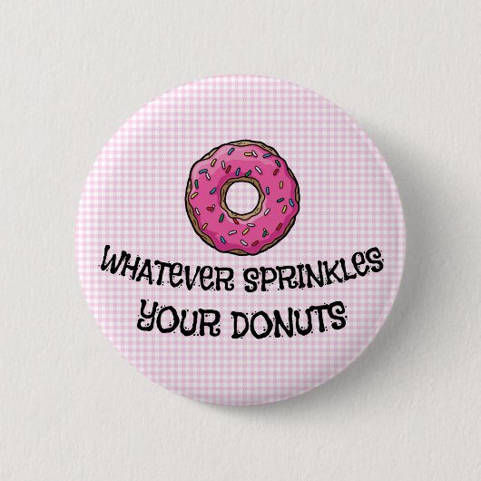 Sprinklt Ihren Donut, 2¼ Zoll Rundtaste Button (Vorderseite)