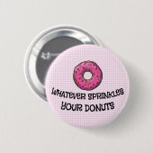 Sprinklt Ihren Donut, 2¼ Zoll Rundtaste Button (Vorne & Hinten)