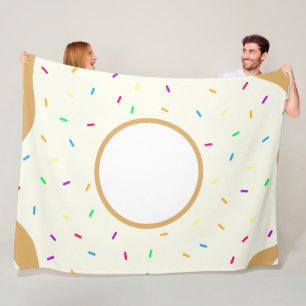 Sprinkly Donut Fleecedecke