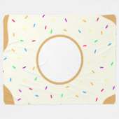 Sprinkly Donut Fleecedecke (Vorderseite (Horizontal))