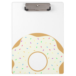 Sprinkly Donut Klemmbrett