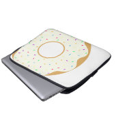 Sprinkly Donut Laptopschutzhülle (Vorne Knopf)