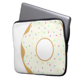 Sprinkly Donut Laptopschutzhülle (Vorderseite Links)