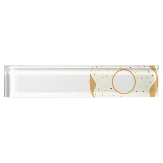 Sprinkly Donut Namensplakette (Vorderseite)