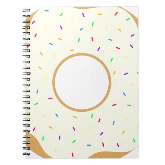 Sprinkly Donut Notizblock (Vorderseite)