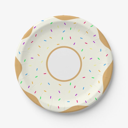 Sprinkly Donut Pappteller (Vorderseite)