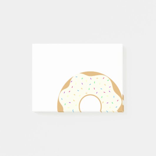 Sprinkly Donut Post-it Klebezettel (Vorderseite)