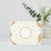 Sprinkly Donut Postkarte (Stehend Vorderseite)