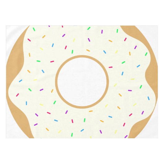 Sprinkly Donut Tischdecke (Vorderseite (Horizontal))