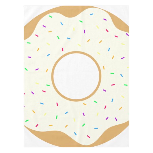 Sprinkly Donut Tischdecke (Vorderseite)