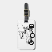 Sprint-Auto-Kontur Gepäckanhänger (Vorderseite vertikal)