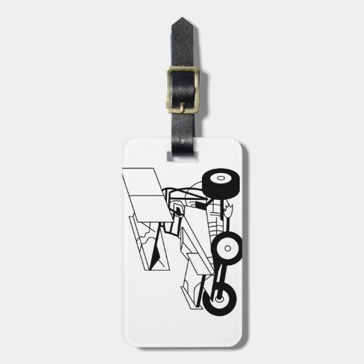 Sprint-Auto-Kontur Gepäckanhänger (Vorderseite vertikal)