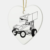 Sprint-Auto-Kontur Keramik Ornament (Links)