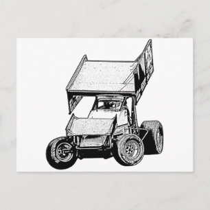 Sprint Car 1 Postkarte