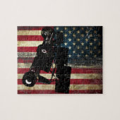 Sprint Car American Flag Puzzle (Horizontal)