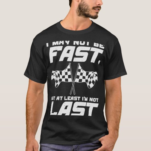 Sprint Car Dirt Track Drag Racer T-Shirt (Vorderseite)