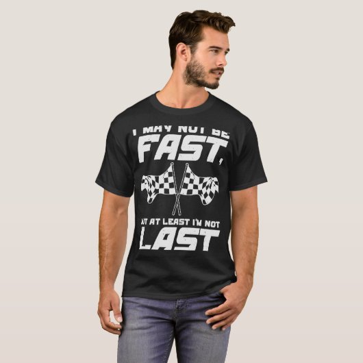 Sprint Car Dirt Track Drag Racer T-Shirt (Vorne ganz)