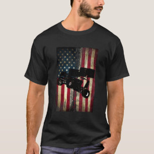 Sprint Car Dirt Track Racing Not American F T-Shirt