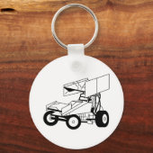 Sprint Car Kontur Schlüsselanhänger (Vorderseite)