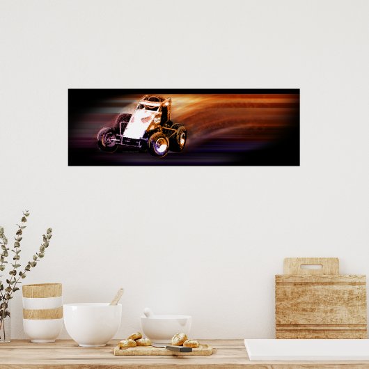 Sprint Car poster (Küche)