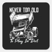 Sprint Car Quadratischer Aufkleber (Vorderseite)