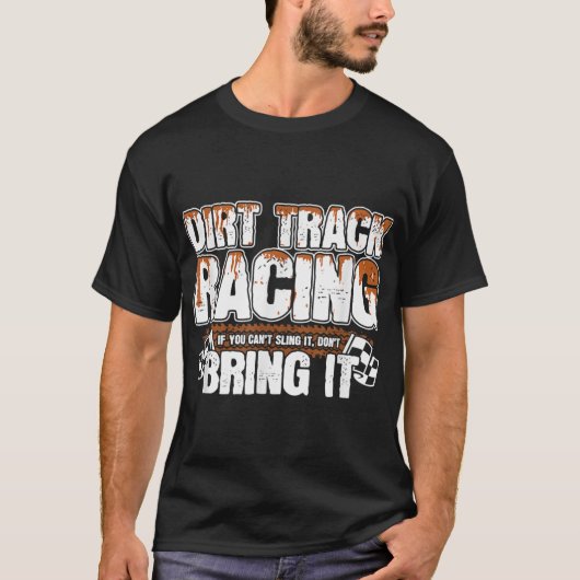 Sprint Car Racing - Racing Meme - Schmalspurbahn T-Shirt (Vorderseite)