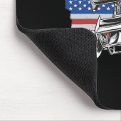 Sprint-Car-Rennens USA-Flagge Mousepad (Ecke)