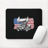 Sprint-Car-Rennens USA-Flagge Mousepad (Mit Mouse)
