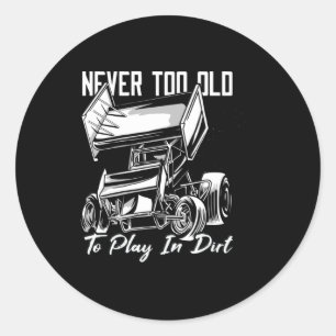 Sprint Car Runder Aufkleber