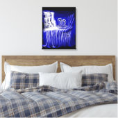 Sprint Delfine Leinwanddruck (Insitu (Schlafzimmer))