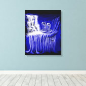 Sprint Delfine Leinwanddruck (Insitu (Holzboden))