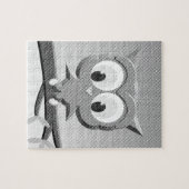 Sprint in Schwarz und Weiß Puzzle (Horizontal)