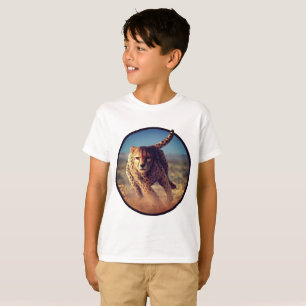 Sprinten der Gepard-Grafik T-Shirt