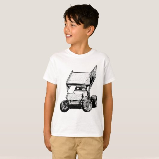 Sprinten Sie Auto 1 T-Shirt (Vorne ganz)