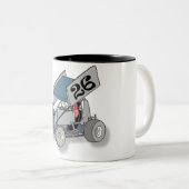 Sprinten Sie Auto Zweifarbige Tasse (VorderseiteRechts)