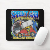 Sprinten Sie das Auto-Leben Mousepad (Mit Mouse)