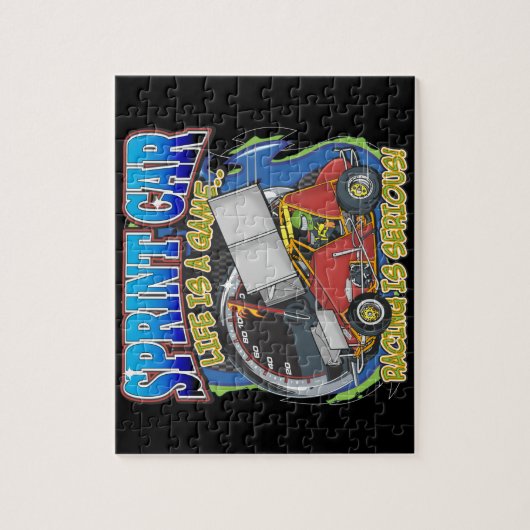 Sprinten Sie das Auto-Leben Puzzle (Vertikal)