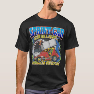 Sprinten Sie das Auto-Leben T-Shirt