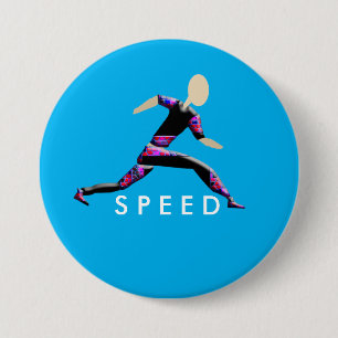Sprinten Sie Läufer-Knopf Button