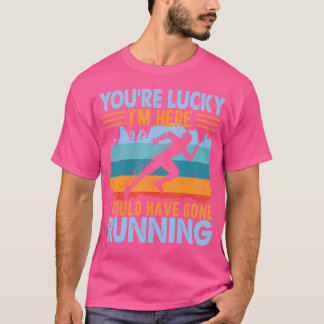 Sprinter Bahn Und Feld Läufer Laufen Jogging Kleid T-Shirt