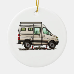Sprinter Camper Van RV glücklicher Camper Keramik Ornament