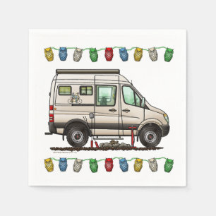 Sprinter Camper Van RV glücklicher Camper Serviette